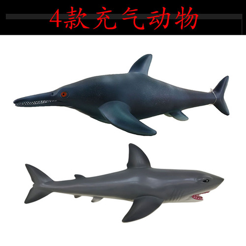 新宇源仿真软胶充气动物鲨鱼蜥蜴33059
