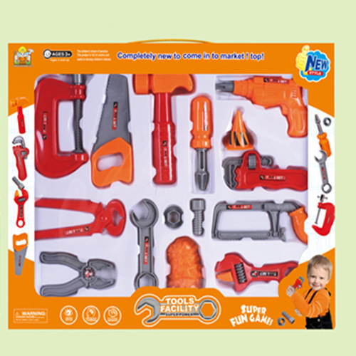 男孩仿真维修工具16件玩具组合套装36778-43