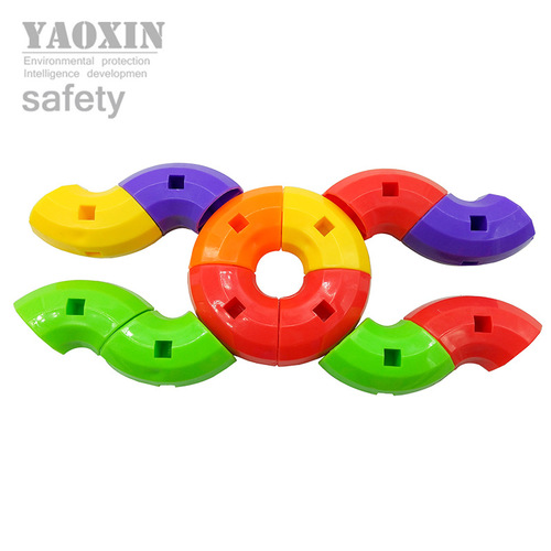 耀星玩具幼儿园儿童积木大颗粒拼装管道积木YX6071