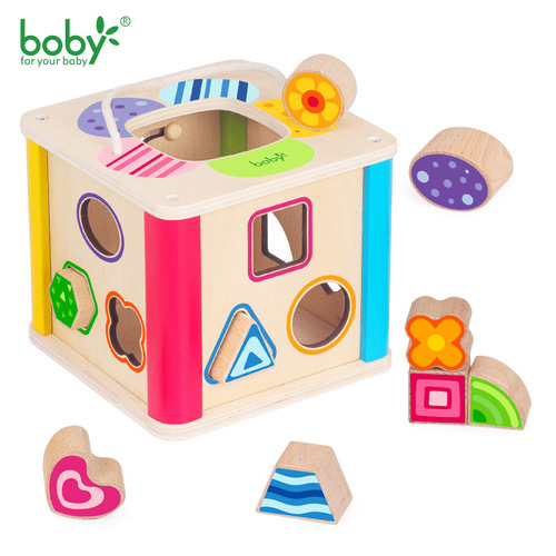 boby/波比启智形状配对多彩智力盒宝宝早教玩具BB0311
