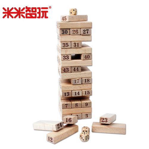米米智玩48PCS木制叠叠高MIMI-6002