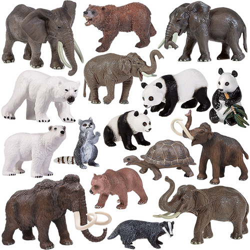 野生动物北极熊动物模型玩具