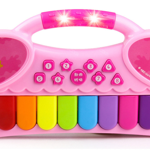 美思乐多功能早教儿童电子琴发声玩具琴225-7