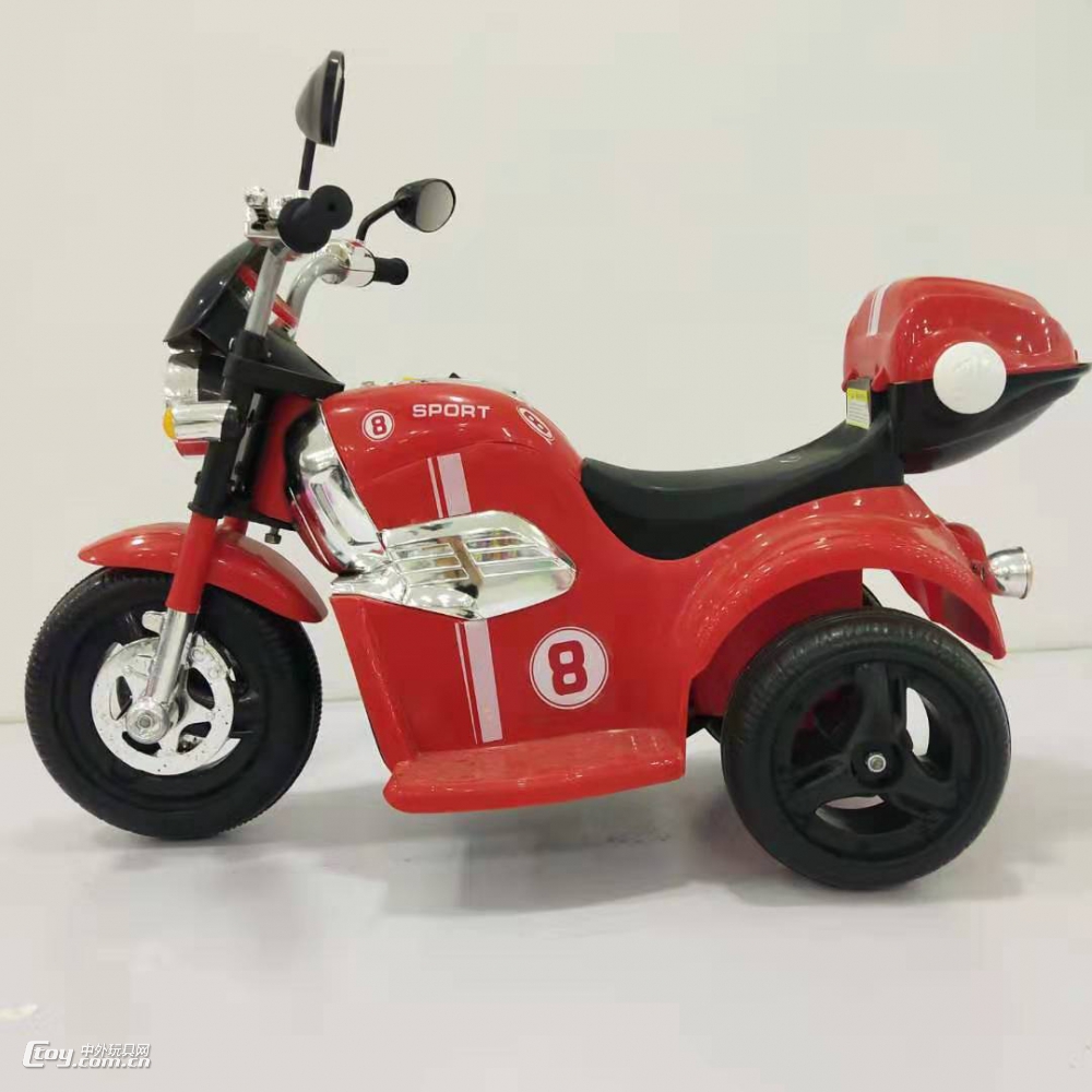 厂家直销儿童电动车三轮摩托车2-6岁宝宝可充电玩具车一件代发