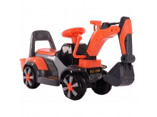 一件代发儿童四轮电动挖掘机音乐闪光可坐可骑宝宝大号玩具工程车