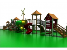 木质组合滑梯滑梯木质滑梯小区户外景区儿童游乐设备园林