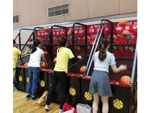 供应上海街头投篮活动设备尚昊双人篮球机出租