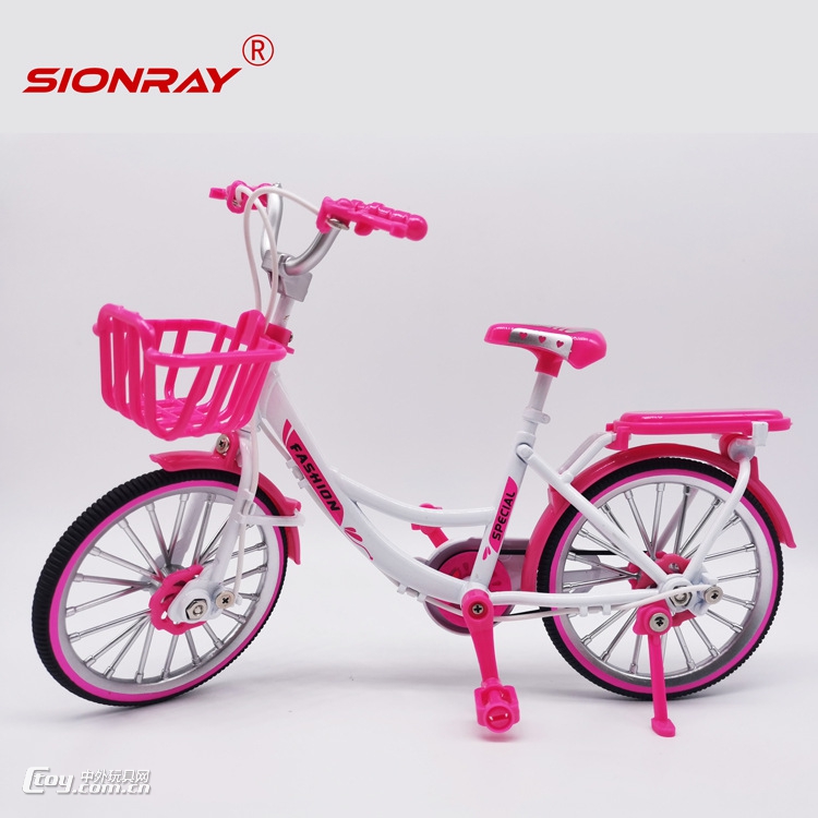 新款1:8大比例合金仿真山地自行车摆件澄海儿童玩具自行车模型