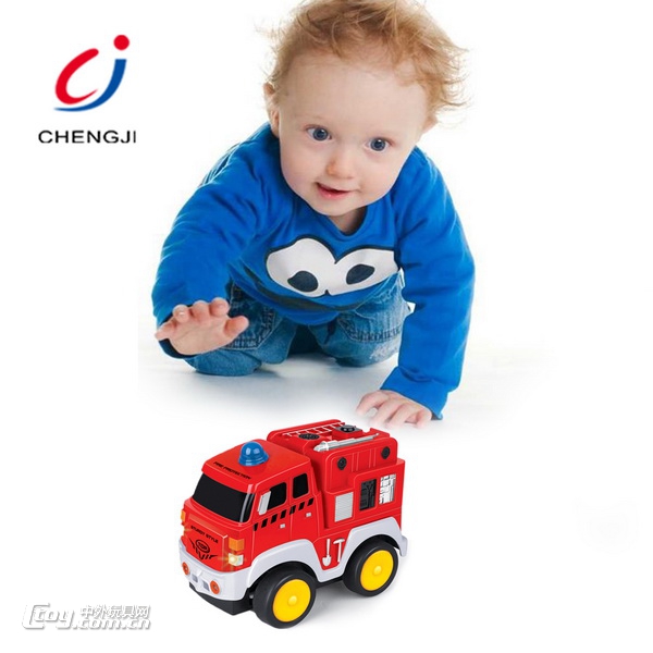 卡通遥控消防车模型儿童玩具