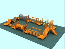 非标儿童游乐设施 木质拓展训练 幼儿园户外玩具组合滑梯厂家