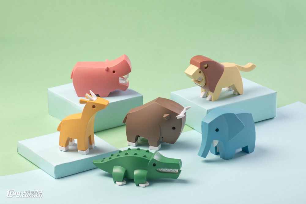哈福玩具动物系列拼装玩具