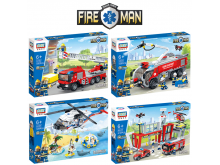 古迪积木拼装玩具城市系列消防系列