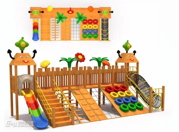 幼儿园室外木质滑梯 广西南宁玩具厂家直销厂家批发供应