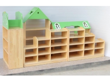 大风车幼教玩具 广西南宁幼儿园区角组合柜 幼儿实木玩具柜