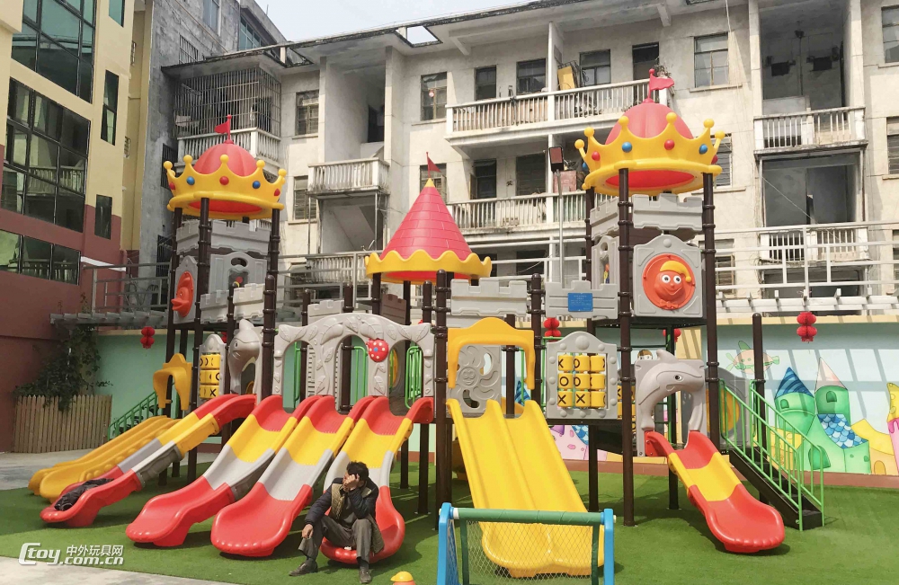 广西幼儿园玩具厂室外组合滑梯 大型游乐设备