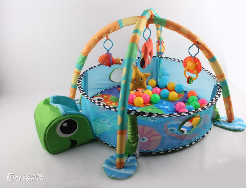 婴幼儿游戏垫地毯海龟卡通造型配海洋球