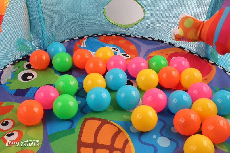 婴幼儿游戏垫地毯海龟卡通造型配海洋球