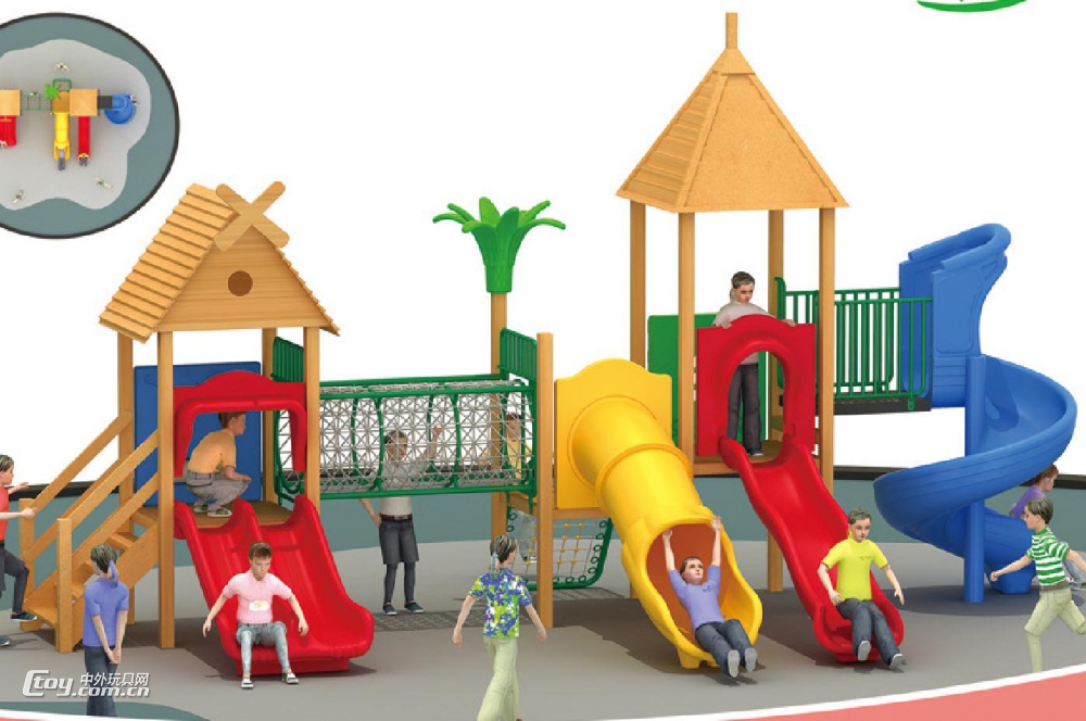 物业小区幼儿玩具 厂家直接供应大型游乐设施 广西滑滑梯