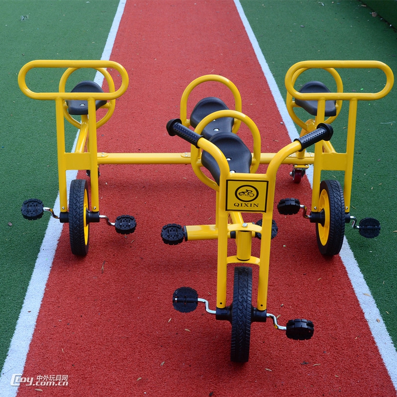 幼儿园童车 三轮车滑梯玩具定制 大型室外游乐设备厂家