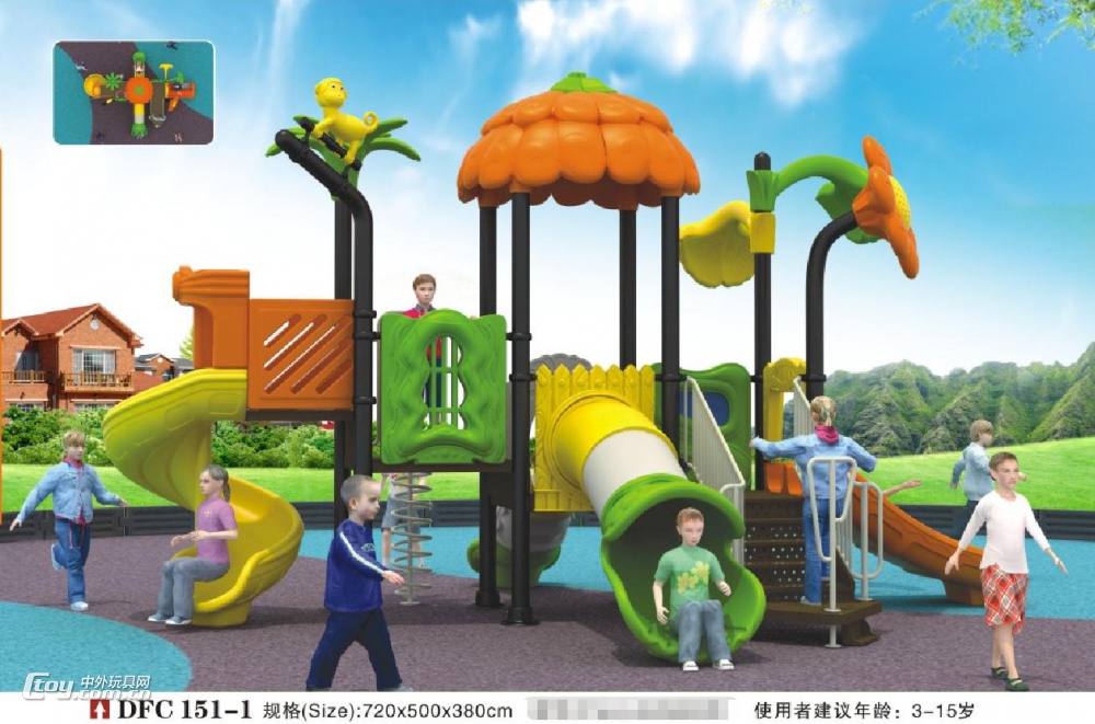 大风车游乐 广西南宁幼儿园组合滑梯 南宁大型玩具厂家直销