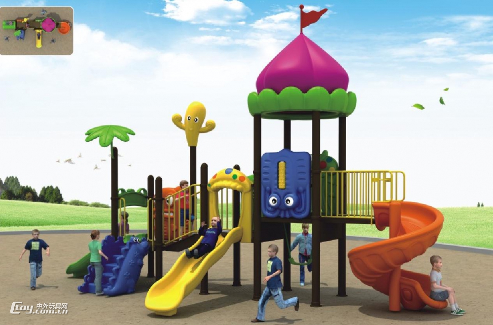 儿童大型玩具厂 批发供应儿童滑滑梯 南宁生产制作户外滑梯