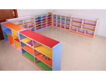 幼儿组合书柜 实木玩具柜 幼儿园六格玩具柜 广西玩具厂