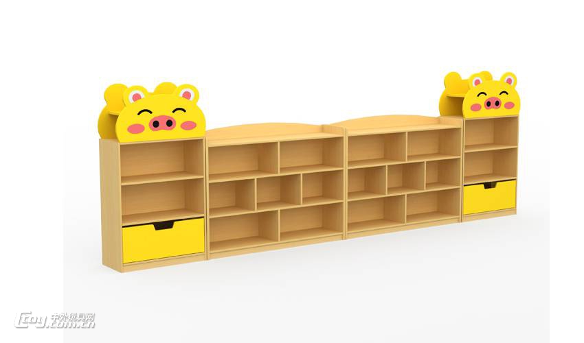 桂林幼儿家具柜子 松木玩具书包柜 区角组合柜 桂林厂家批发