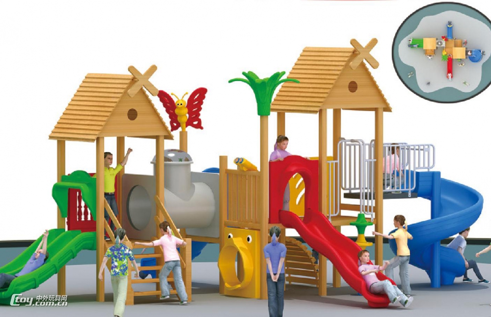 柳州室外大型滑梯 幼儿园户外滑梯秋千组合玩具 小区广场游乐