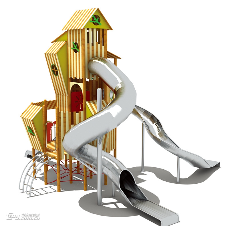 幼儿园室外实木制作滑梯 大型儿童玩具厂家直销