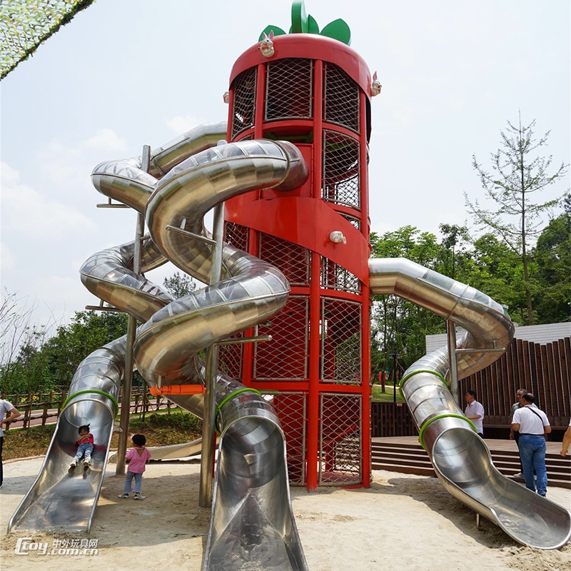 广西北海儿童滑滑梯 户外大型游乐玩具设施批发