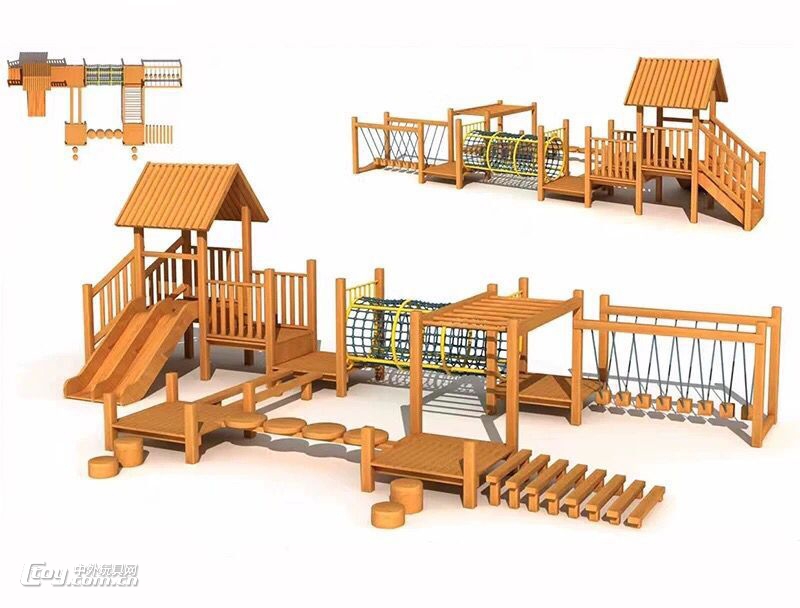 广西崇左公园大型拓展设备 小区攀爬玩具 幼儿园拓展训练