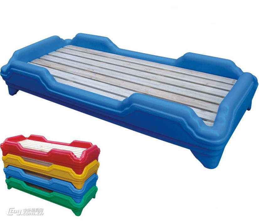 广西北海批发幼儿园儿童床 幼儿塑料床 儿童塑料午睡床