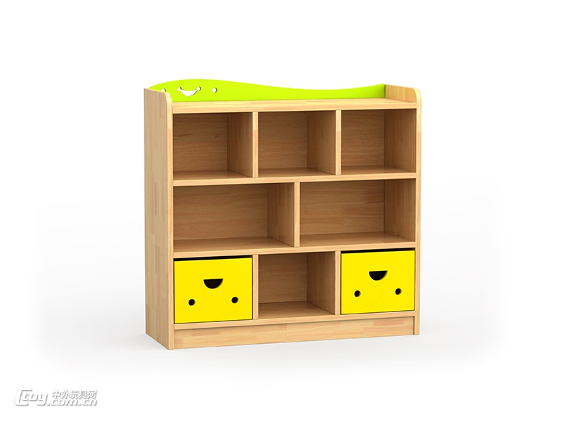 儿童家具柜子 松木玩具书包柜 区角组合柜 梧州厂家直接供应