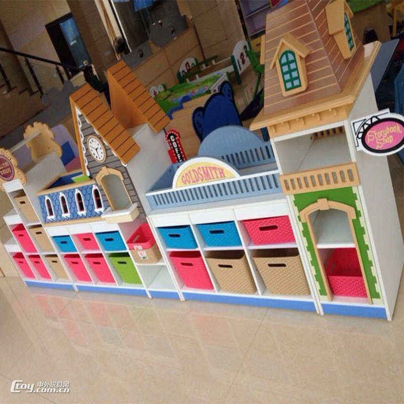 广西贺州批发供应书架组合书柜 实木玩具柜 广西幼儿家具厂
