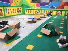 广西崇左悬浮地板幼儿园场地专用地板胶 崇左幼儿园室外地胶