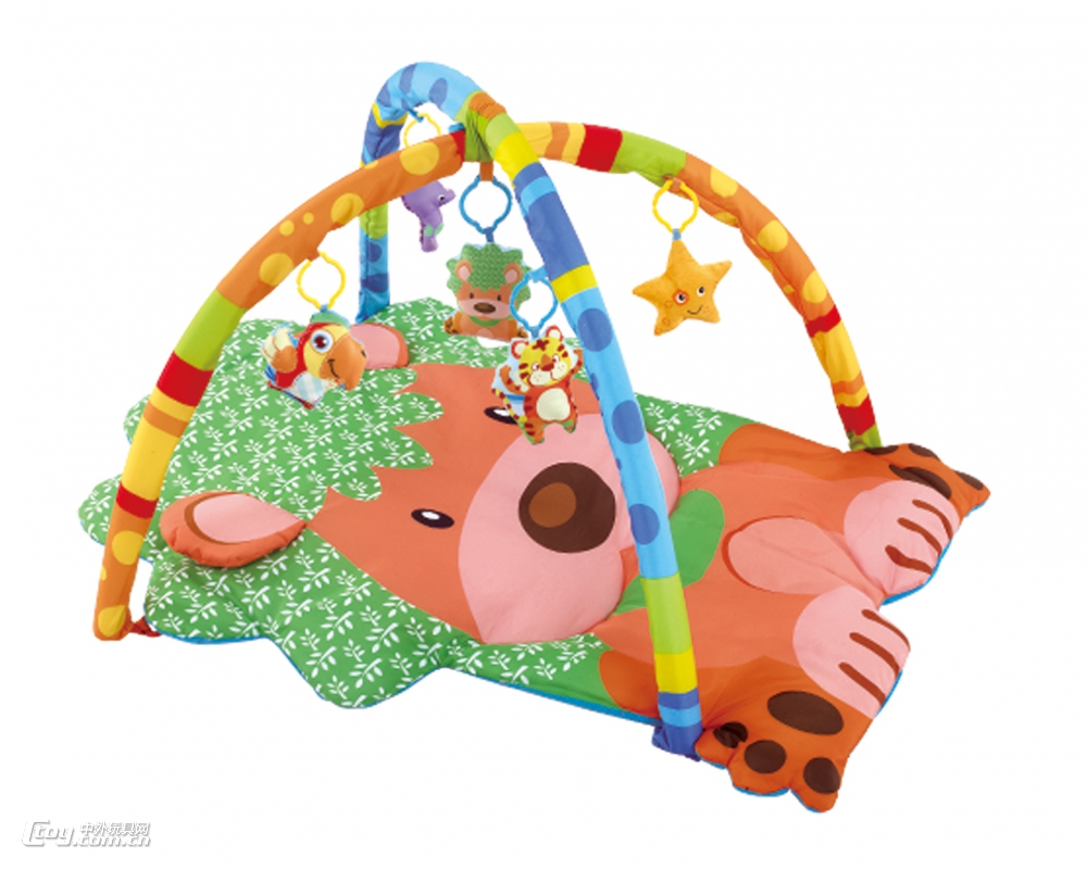婴幼儿游戏垫动物地毯带吊饰