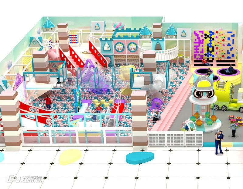 广东淘气堡儿童乐园大型室内游乐场设备亲子餐厅仿真城堡娱乐设施