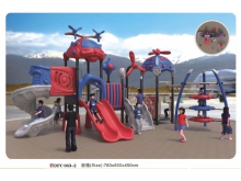 广西幼儿园室外大型组合滑梯 大风车游乐玩具厂