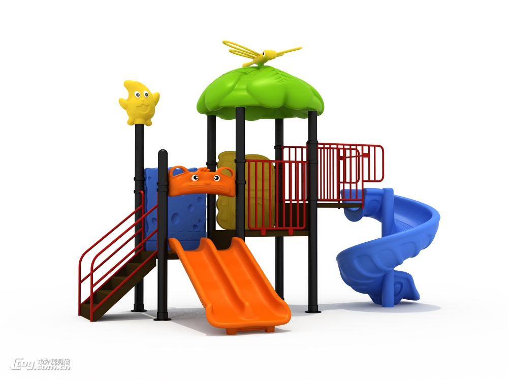 批发南宁幼儿园室外工程塑料滑梯 广西大型玩具配套游乐设备
