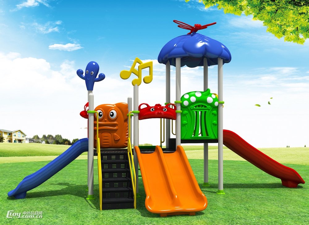 定制桂林幼儿园室外组合大型滑梯玩具 幼教游乐设备