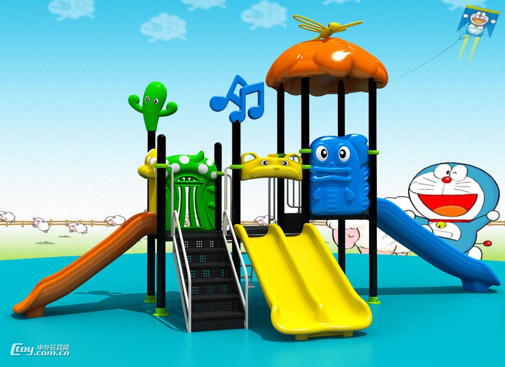 定制桂林幼儿园室外组合大型滑梯玩具 幼教游乐设备