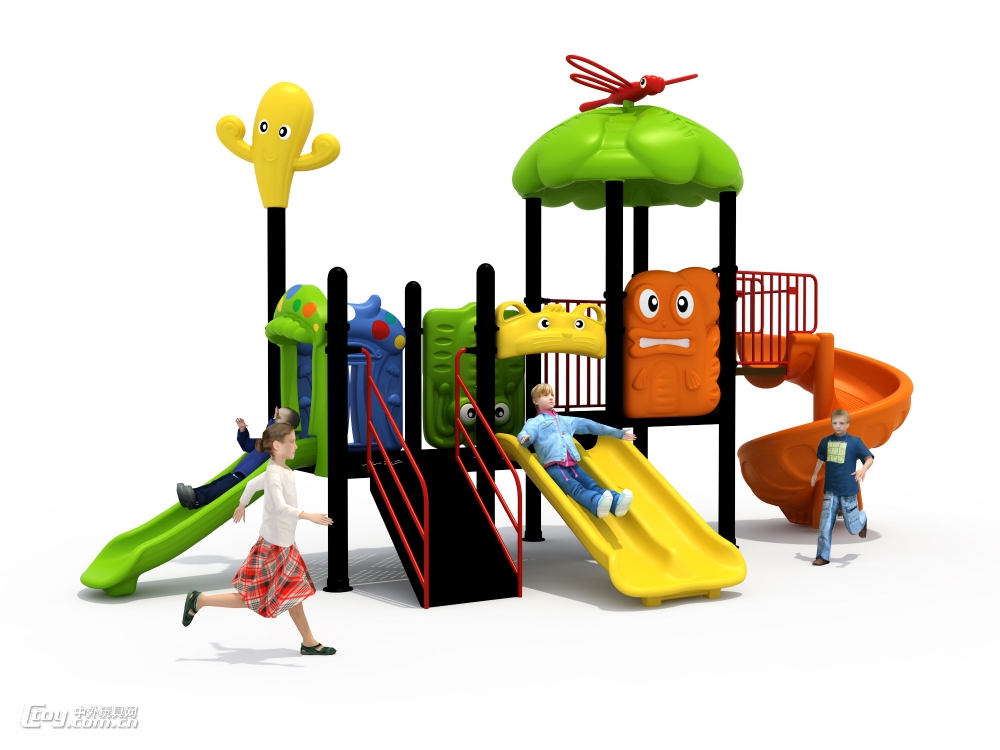【大风车玩具】定做户外游乐场 幼儿攀爬系列大型组合滑梯批发