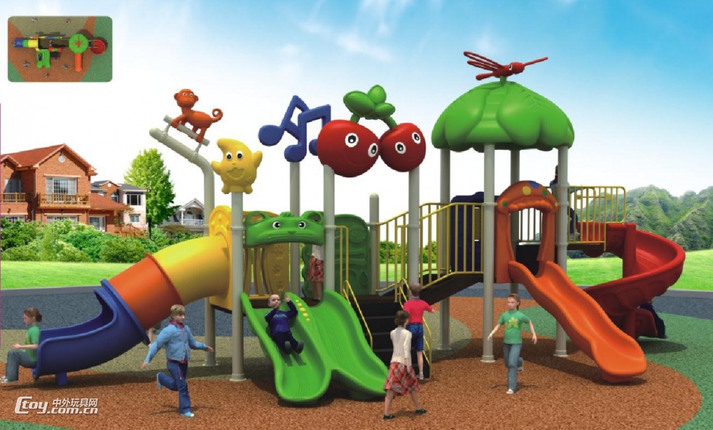 桂林儿童游乐园组合滑梯 直销定制游乐园大型玩具