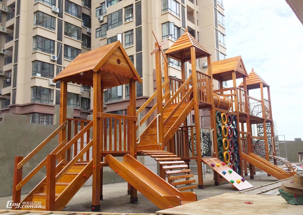 广西崇左可定做 户外儿童游乐园大型组合滑梯游乐设备