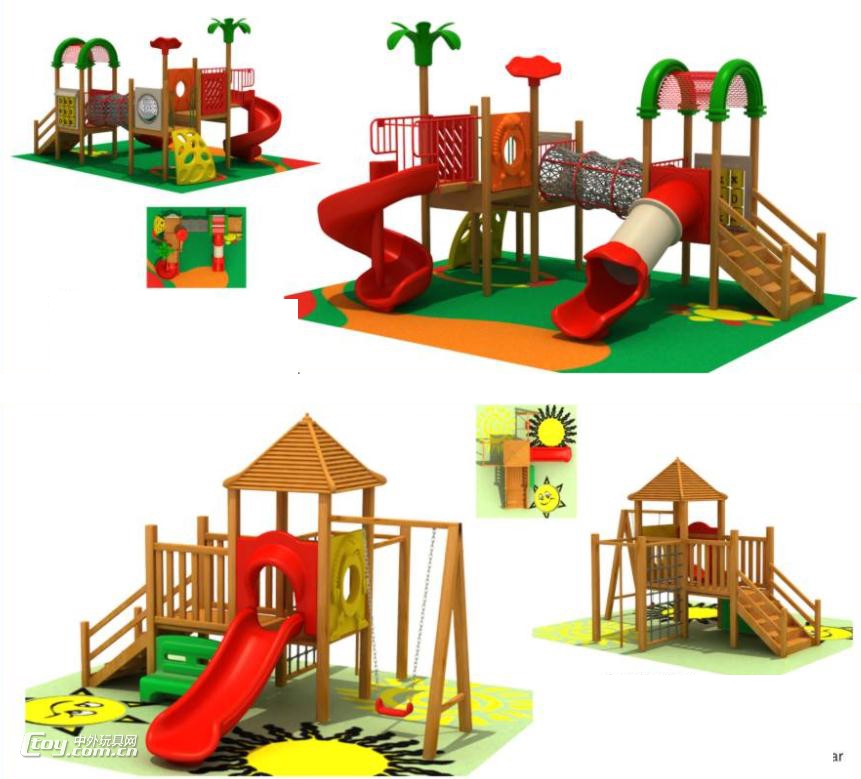 贺州昭平厂家定制幼儿园多功能滑梯玩具 室外组合游乐设施