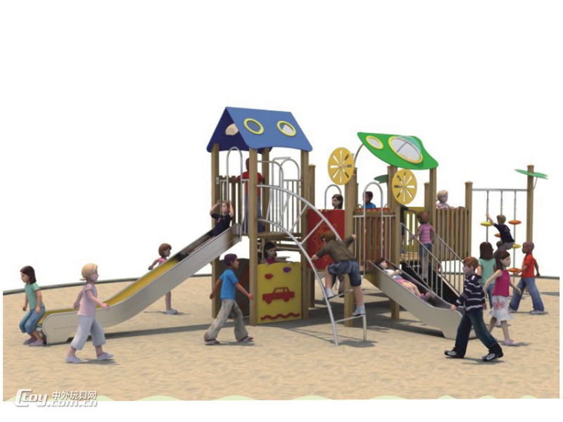 供应户外儿童大型木质组合滑梯 凯里定制幼儿游乐玩具