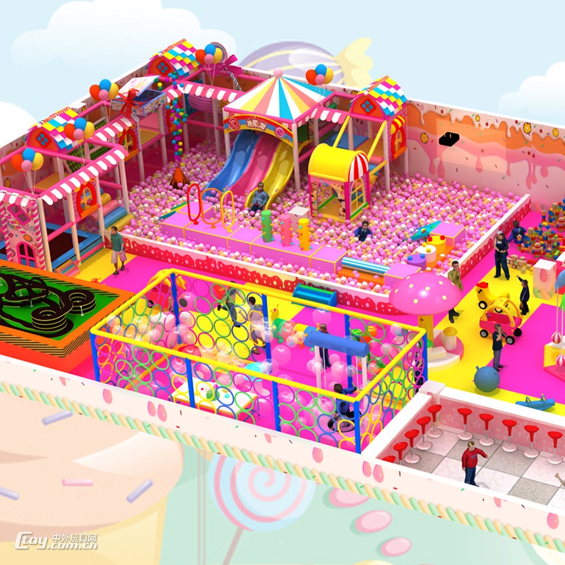 糖果系列大小型儿童亲子乐园室内游乐场设备百万海洋球池