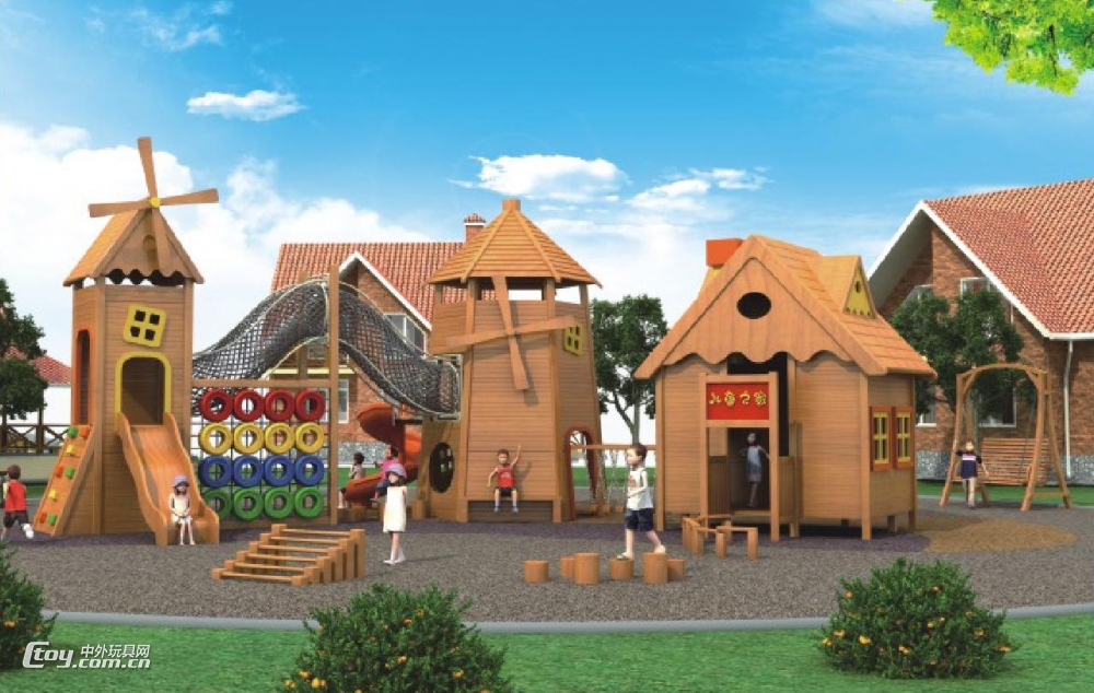 定做凯里幼儿园室外滑梯组合大型拓展玩具游乐设施