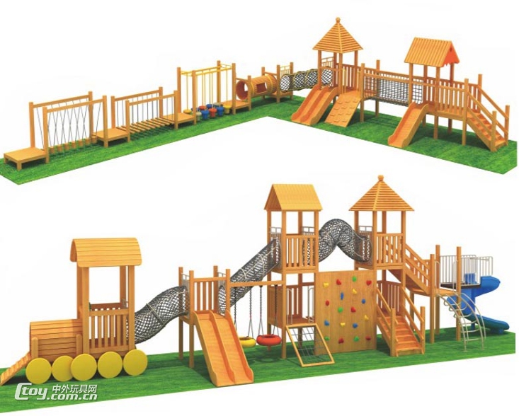 直销定制凯里幼儿园室外游乐组合滑梯拓展玩具