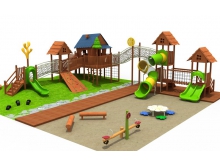 大风车凯里生产室外儿童木质系列组合滑梯幼教玩具